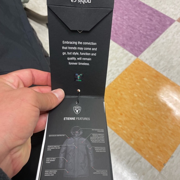 Nobis Etiene down parka large NWT - Picture 3 of 5